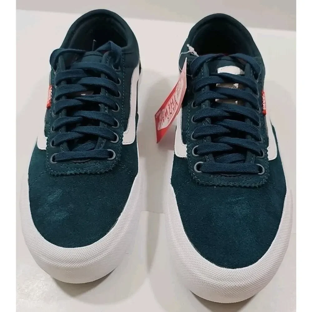 Vans~Woman 8.5; Men's 7~Chima Pro 2 Suede/Canvas Low Top Sneaker Atlantic Color
